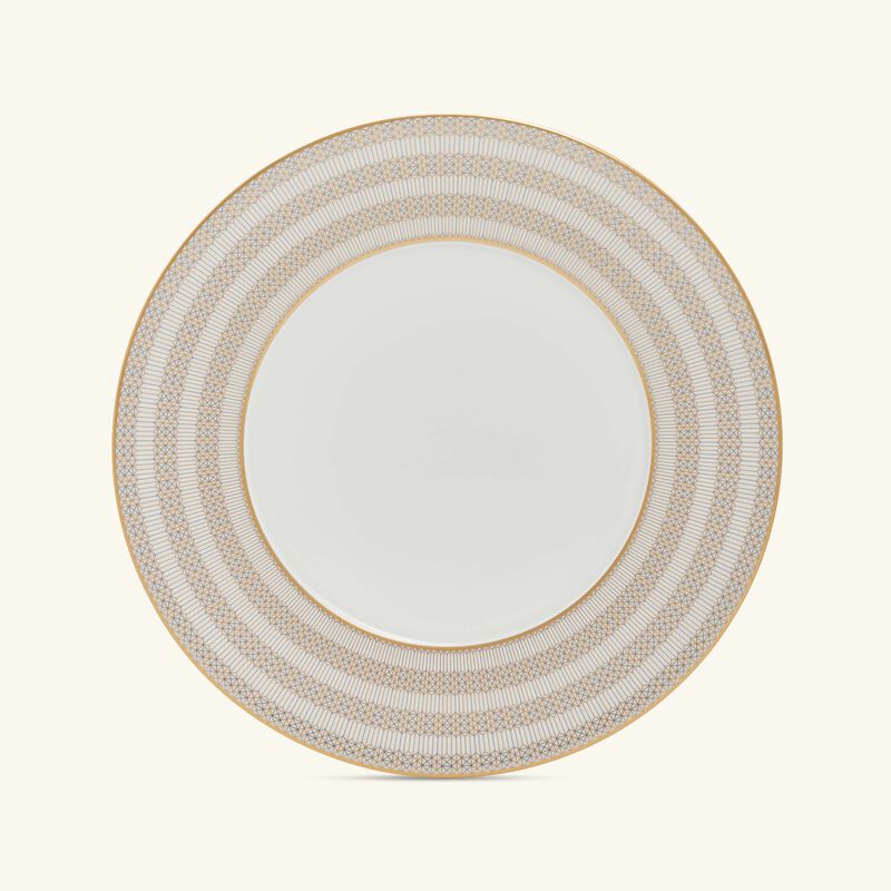 baccarat arcadia dinner plate round gold 27cm set of 2