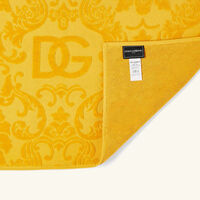 dolce gabbana casa terry cotton bath mat yellow