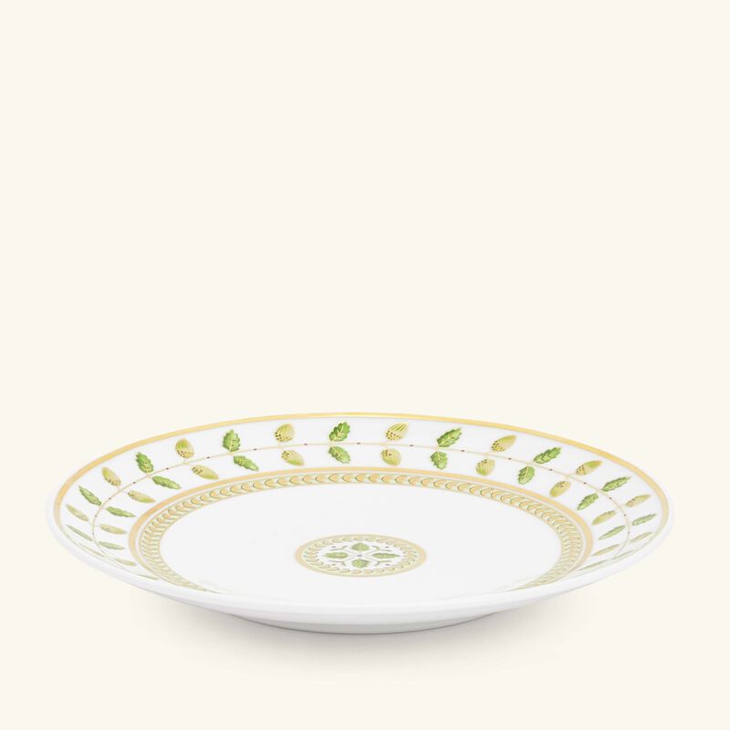 bernardaud constance bread butter plate round green 13cm