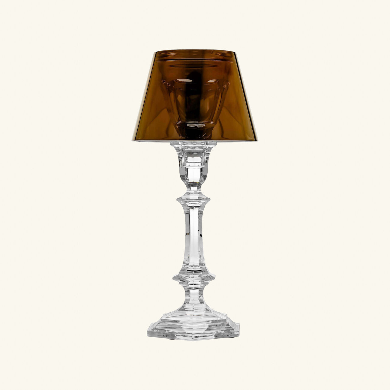 baccarat our fire candle holder gold