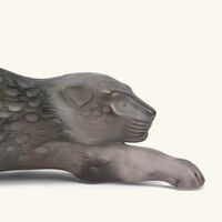 Zeila Panther Sculpture Medium Grey lalique zeila panther sculpture medium grey