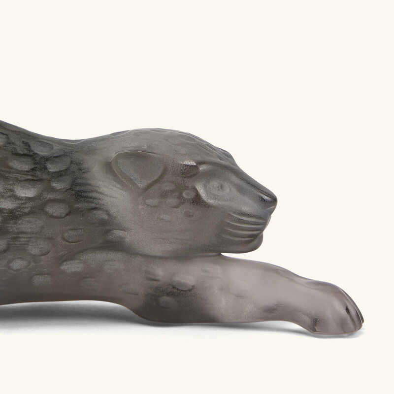 Zeila Panther Sculpture Medium Grey lalique zeila panther sculpture medium grey