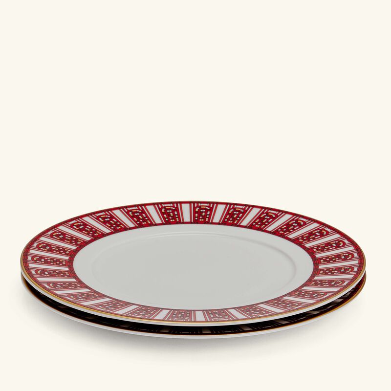 Arcadia Dessert Plate Round Red 21cm Set of 2 baccarat arcadia dessert plate round red 21cm set of 2