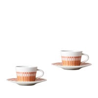 Terra Rosa Set of 2 Coffee Cups and Saucers, small