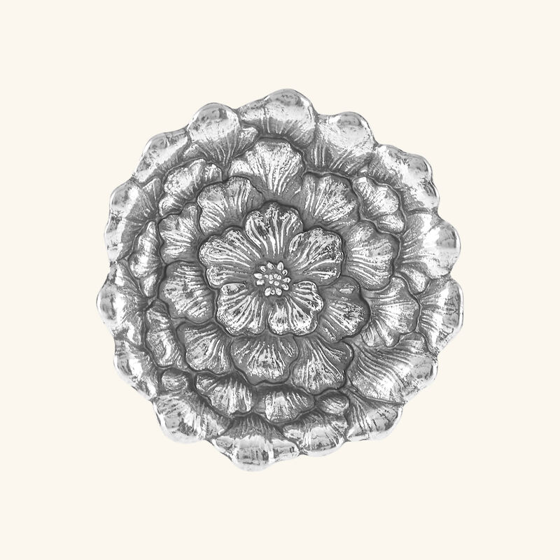 بوتشيلاتي وعاء على شكل زهرة الجاردينيا فضي بحجم صغير