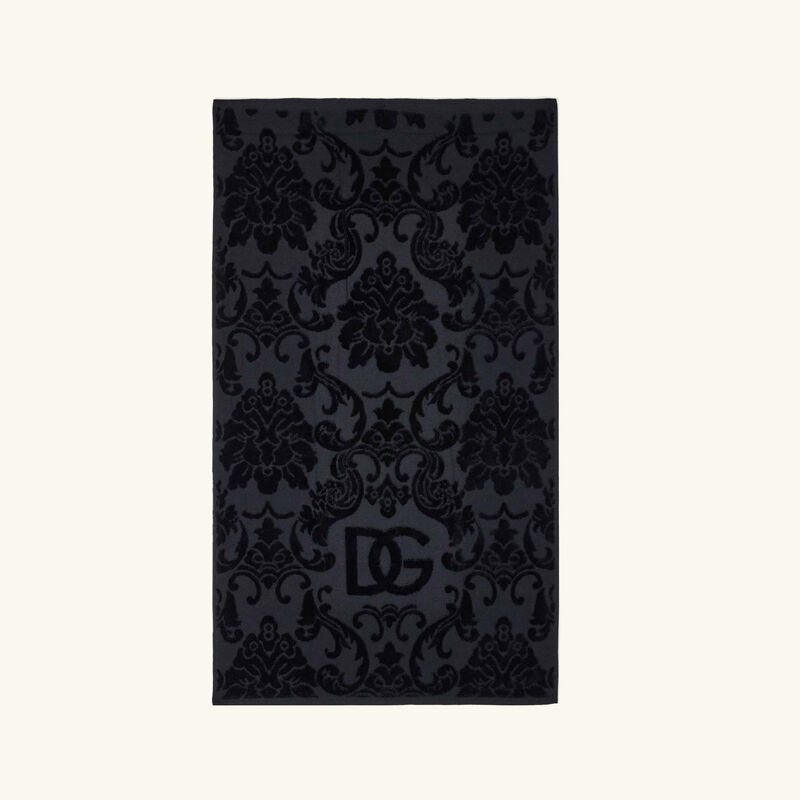 Cotton Towels Black Set of 5 dolce gabbana casa cotton towels black set of 5