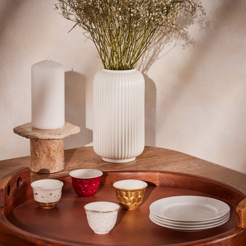 villari queen elizabeth arabic coffee cup white
