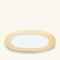 برناردو طبق إكومي أور للخبز والزبدة بيضاوية باللون الذهبي 23 سم