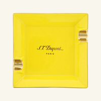 Ashtray Square Small Yellow st dupont ashtray square small yellow