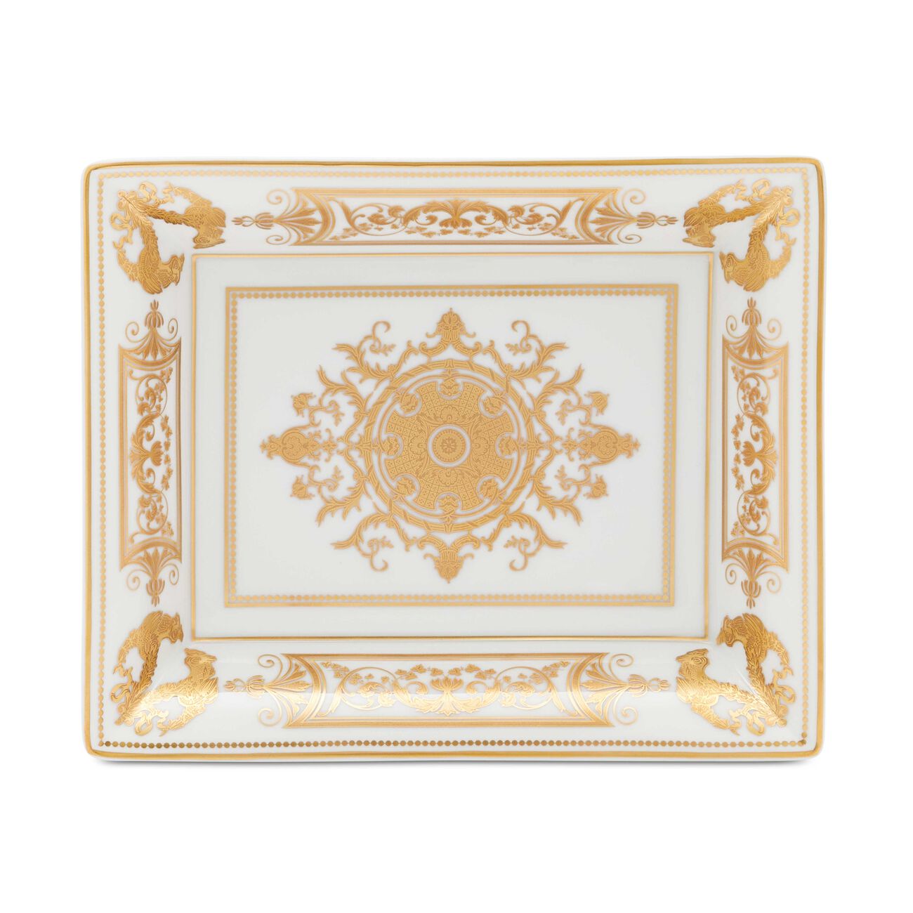 Aux Rois Ashtray Rectangular Gold bernardaud aux rois ashtray rectangular gold