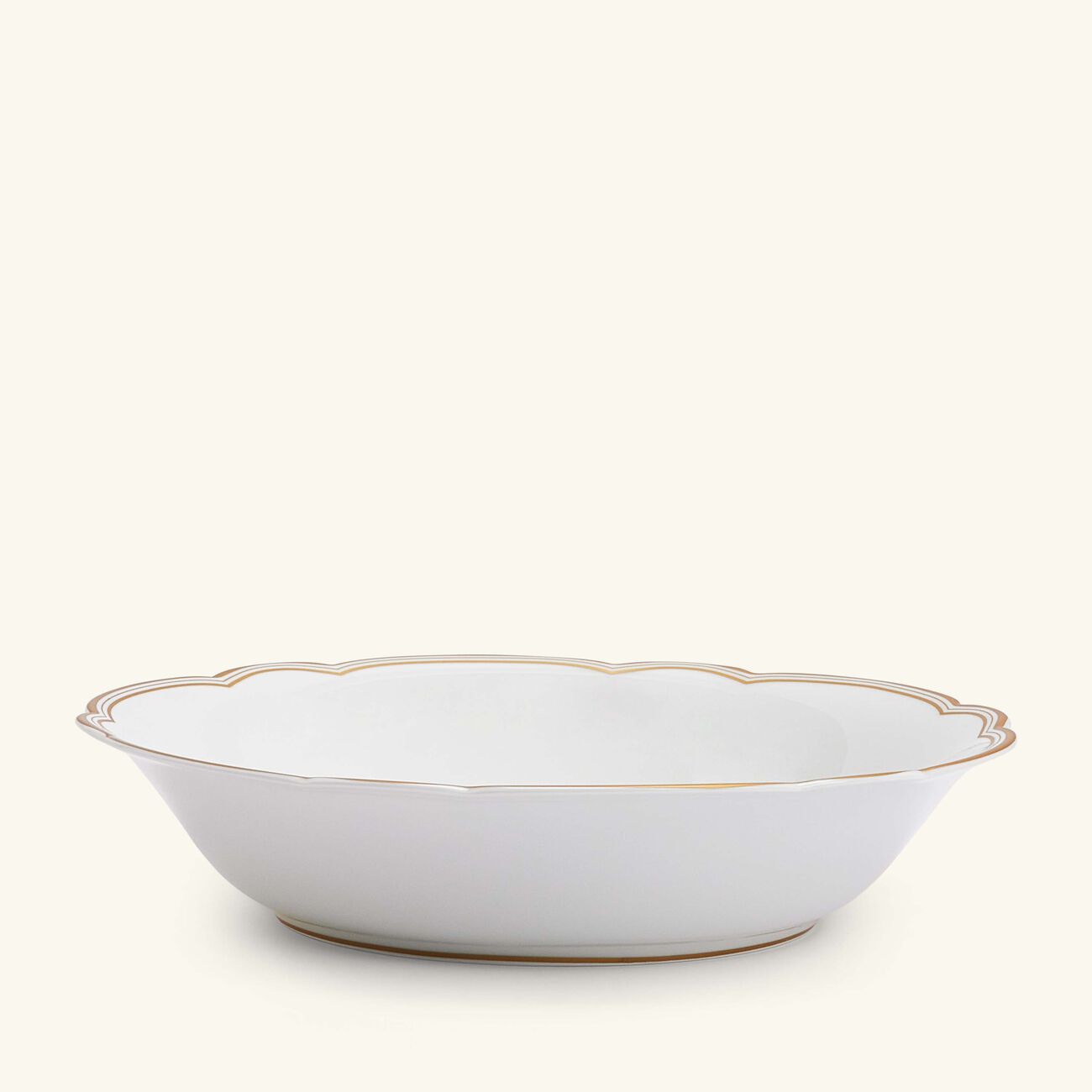 bernardaud pompadour serving bowl gold 24cm