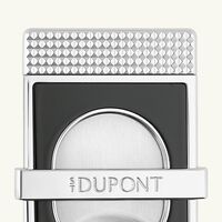 st dupont cigar stand slim cigar cutter silver