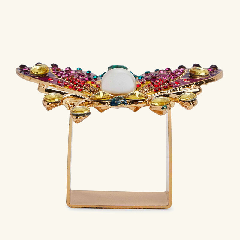 kim seybert glam fly napkin ring set of 4
