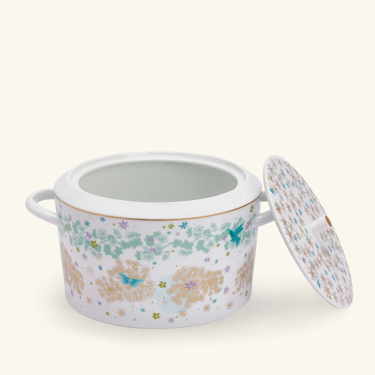 bernardaud feerie michael cailloux soup tureen pink