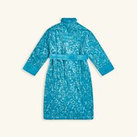 versace barocco bath robe small blue