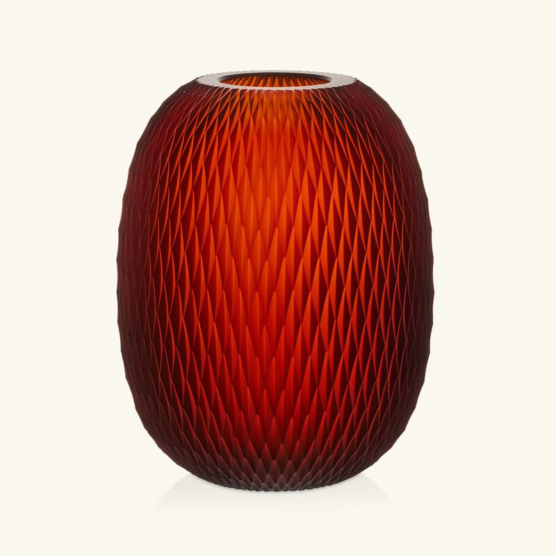 ruckl metamorphosis vase round medium amber