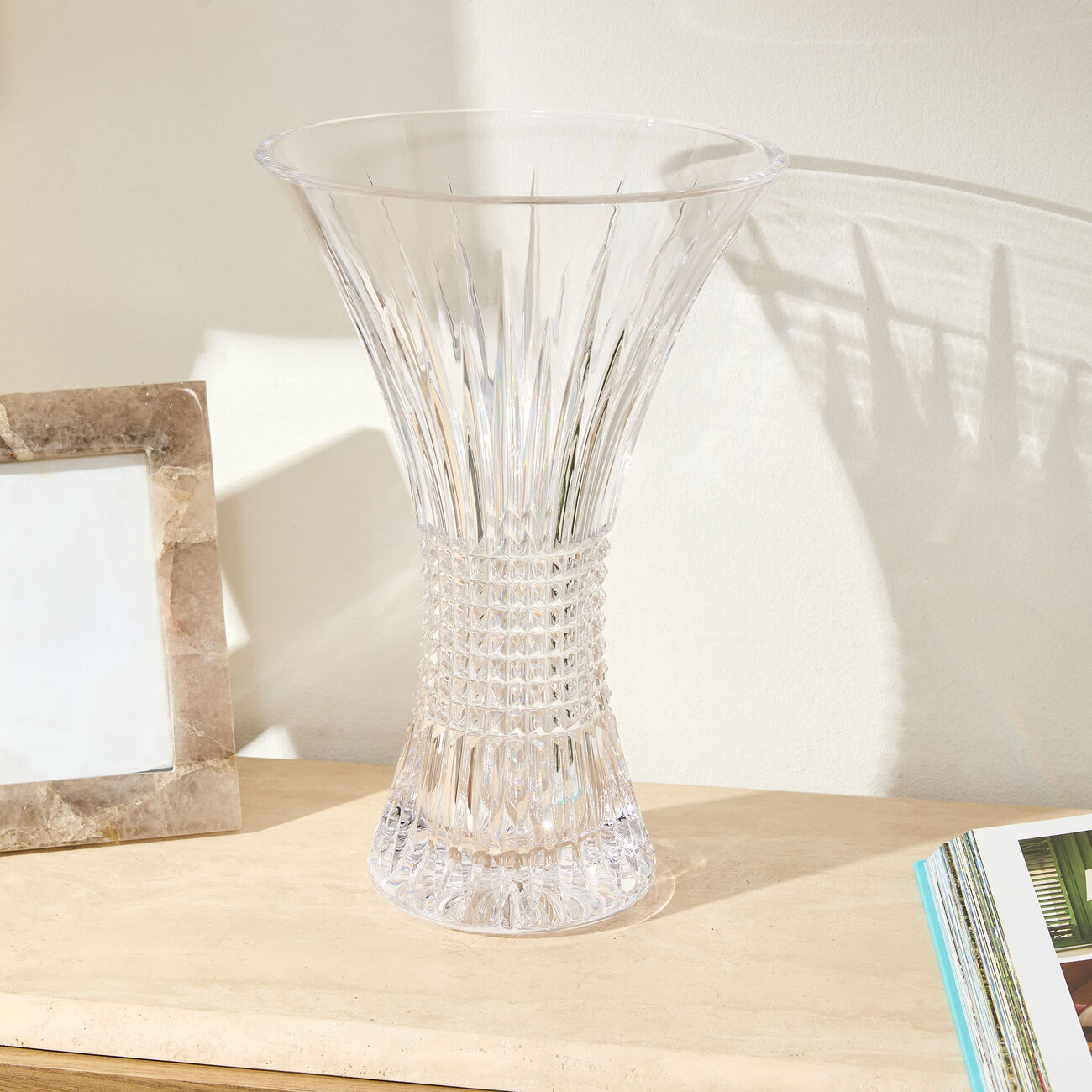 Lismore Diamond Vase Clear Medium waterford lismore diamond vase clear medium