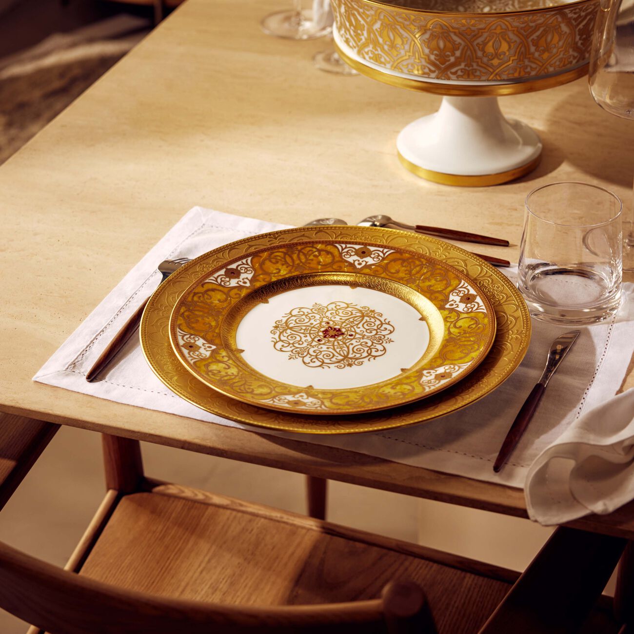 Splendid Dinner Plate Round Gold 26cm bernardaud splendid dinner plate round gold 26cm