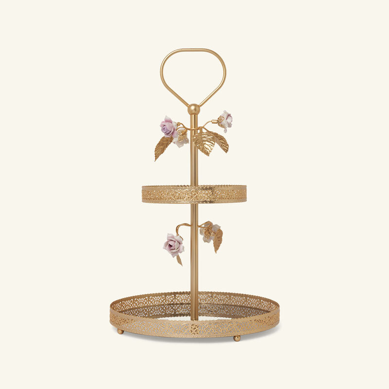 Marie Cake Stand Gold villari marie cake stand gold