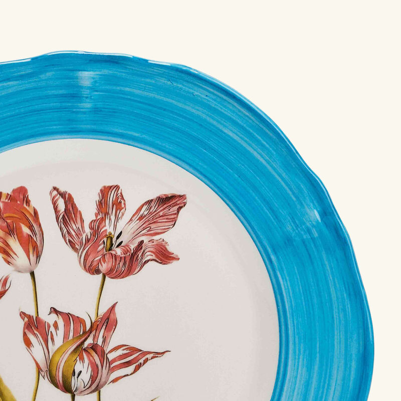 Sultan Garden Dinner Plate Round Blue les ottomans sultan garden dinner plate round blue