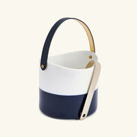 ralph lauren home wyatt ice bucket with tongs blue