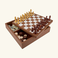 Triple Game Box Chess Draughts Domino giobagnara triple game box chess draughts domino