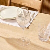 waterford lismore diamond wine glass clear set of 2