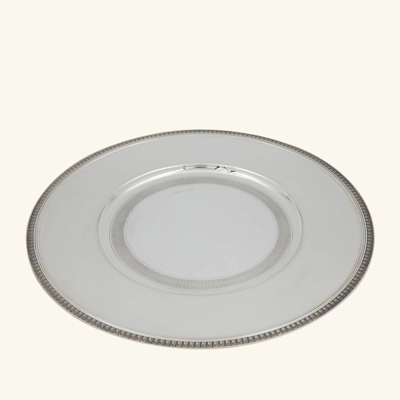 christofle malmaison charger plate round silver plated 33cm
