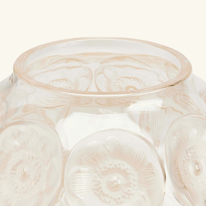 lalique anemones vase medium gold