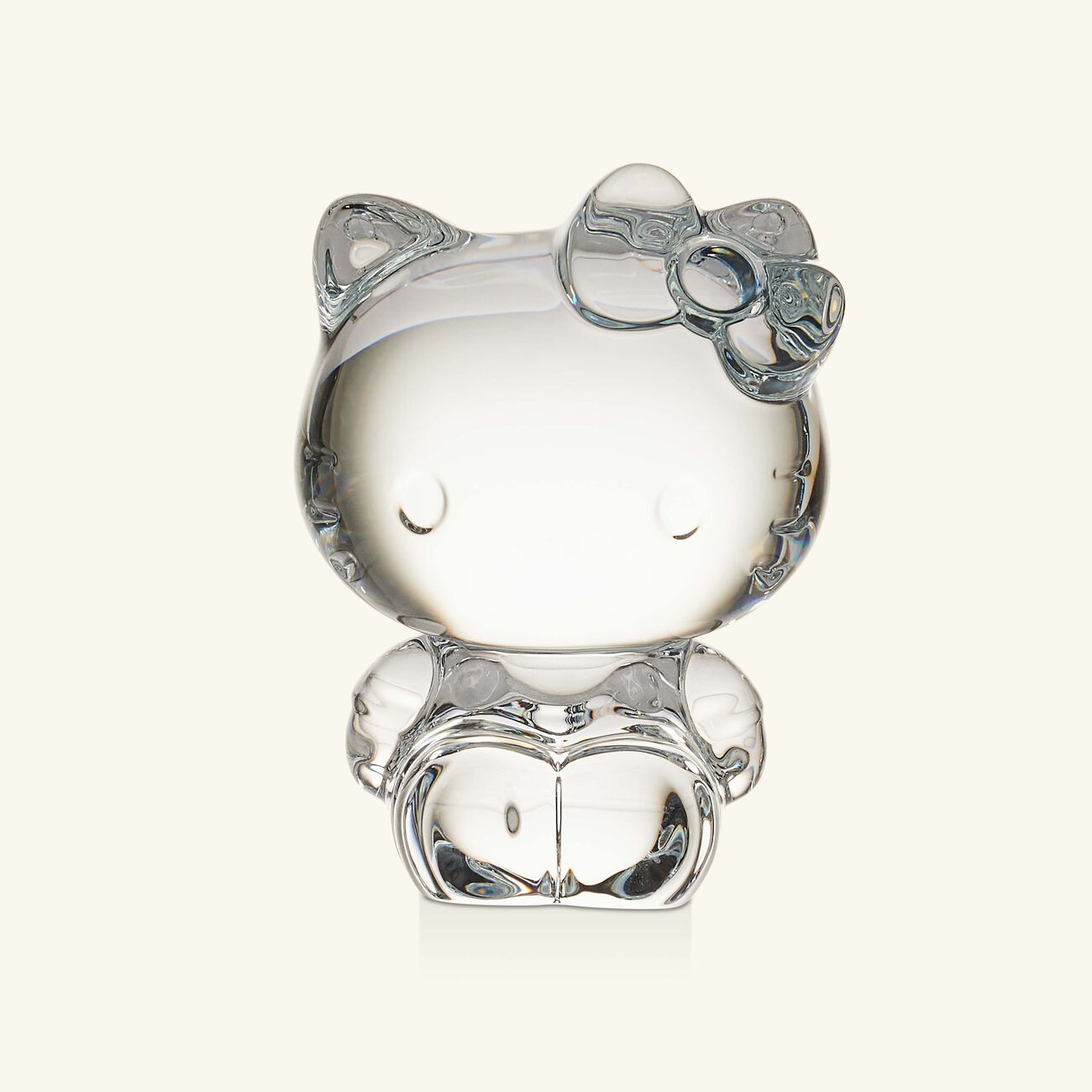 baccarat happiness paradise hello kitty figurine clear small