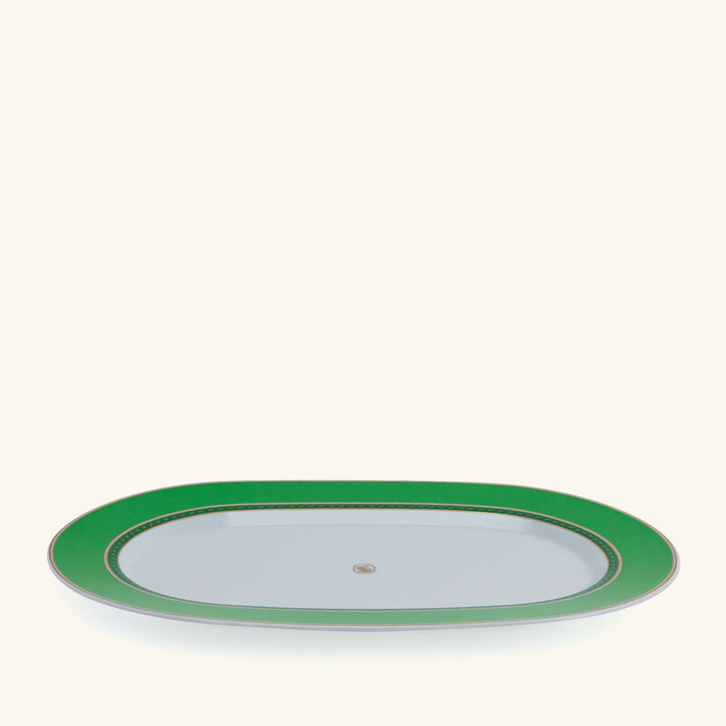 rosenthal signum fern plate oval green 24cm