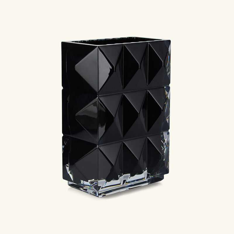 Louxor Vase Rectangular Black baccarat louxor vase rectangular black
