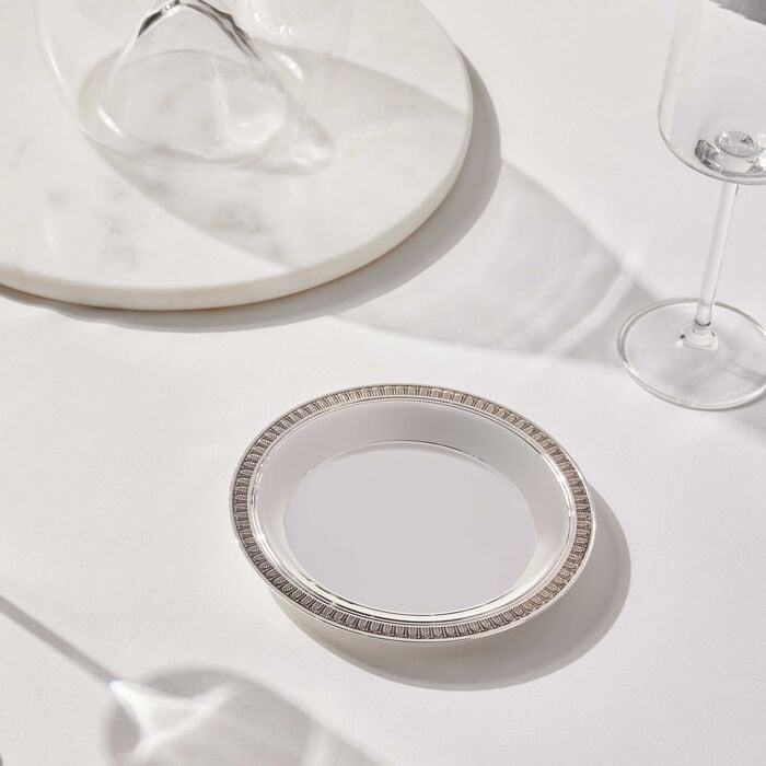 christofle malmaison bottle coaster silver plated