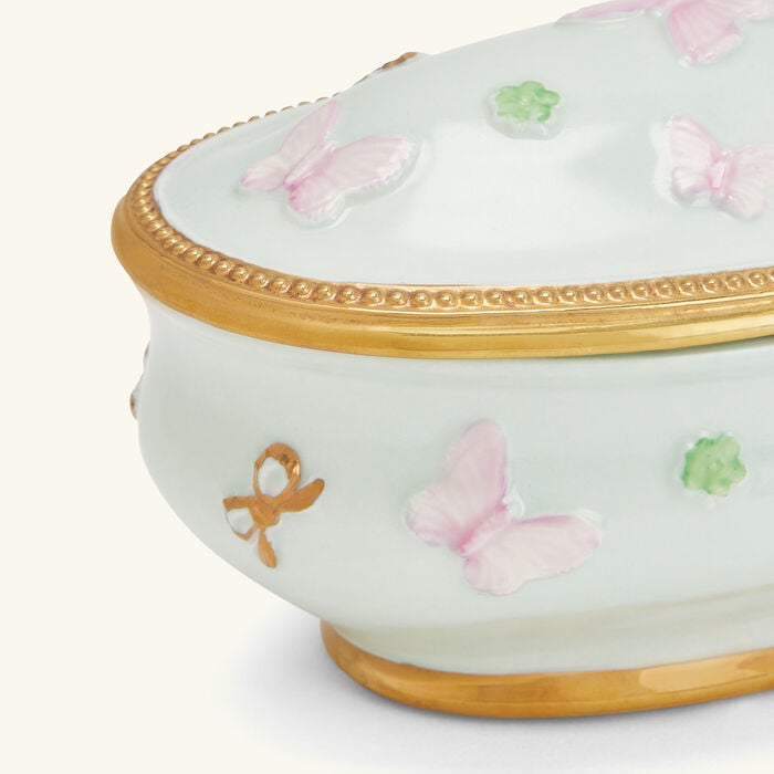 villari butterfly trinket box blue