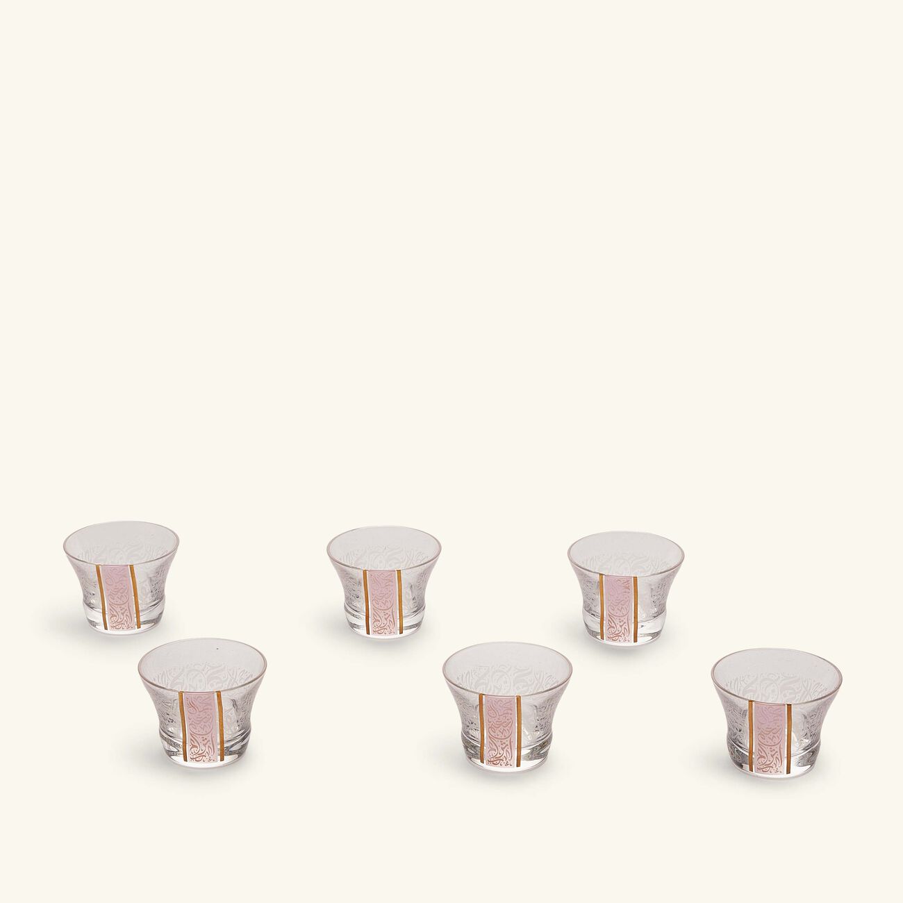 Nagham Arabic Coffee Cup Pink Set of 6 dimlaj nagham arabic coffee cup pink set of 6
