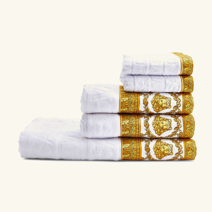 versace i love baroque towels white set of 5