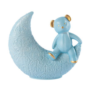 Teddy On The Moon Figurine, medium