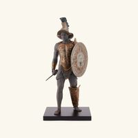 lladro gladiator sculpture extra large black