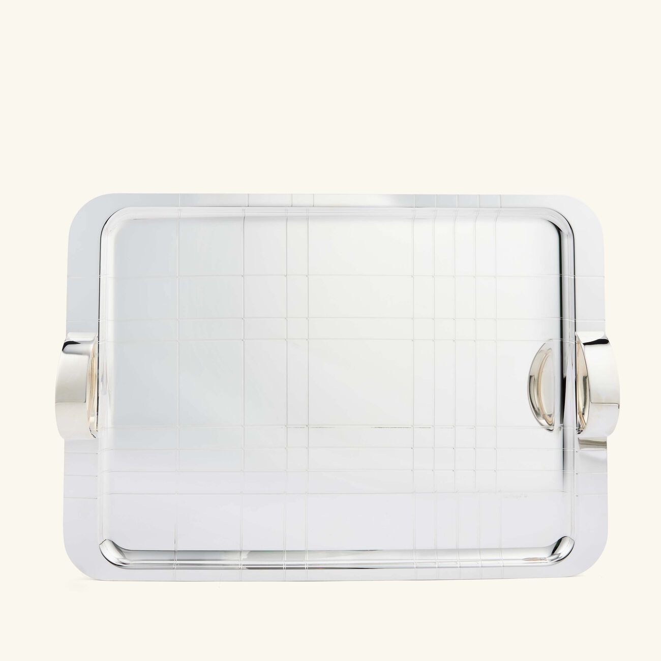 christofle graphik serving tray rectangular large silver