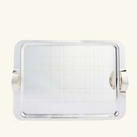 christofle graphik serving tray rectangular large silver