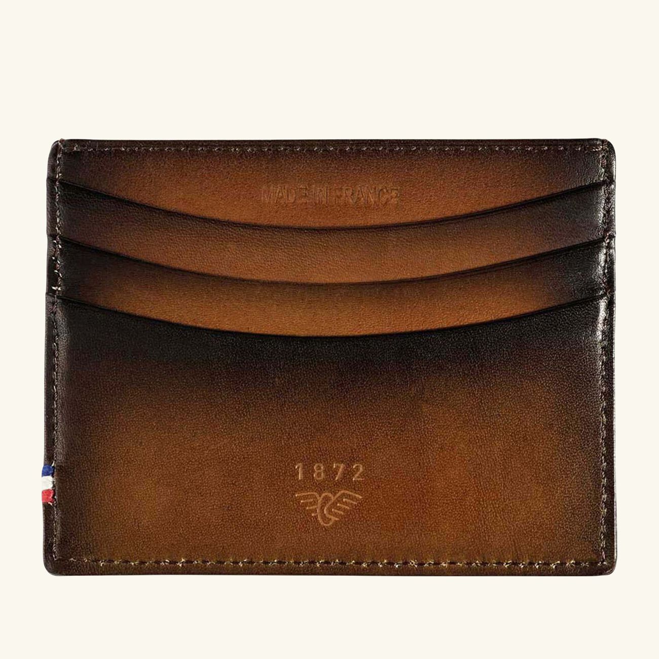 اس تي دوبون حافظة بطاقات من الجلد البني