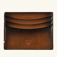 اس تي دوبون حافظة بطاقات من الجلد البني