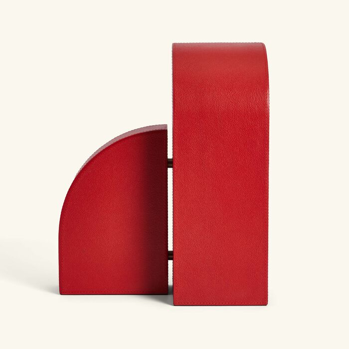 assouline cubist left bookend red