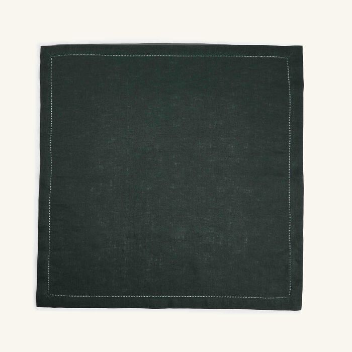 catherine denoual feliz napkin dark green