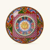 dolce gabbana casa carretto sun soup plate round 20cm set of 2