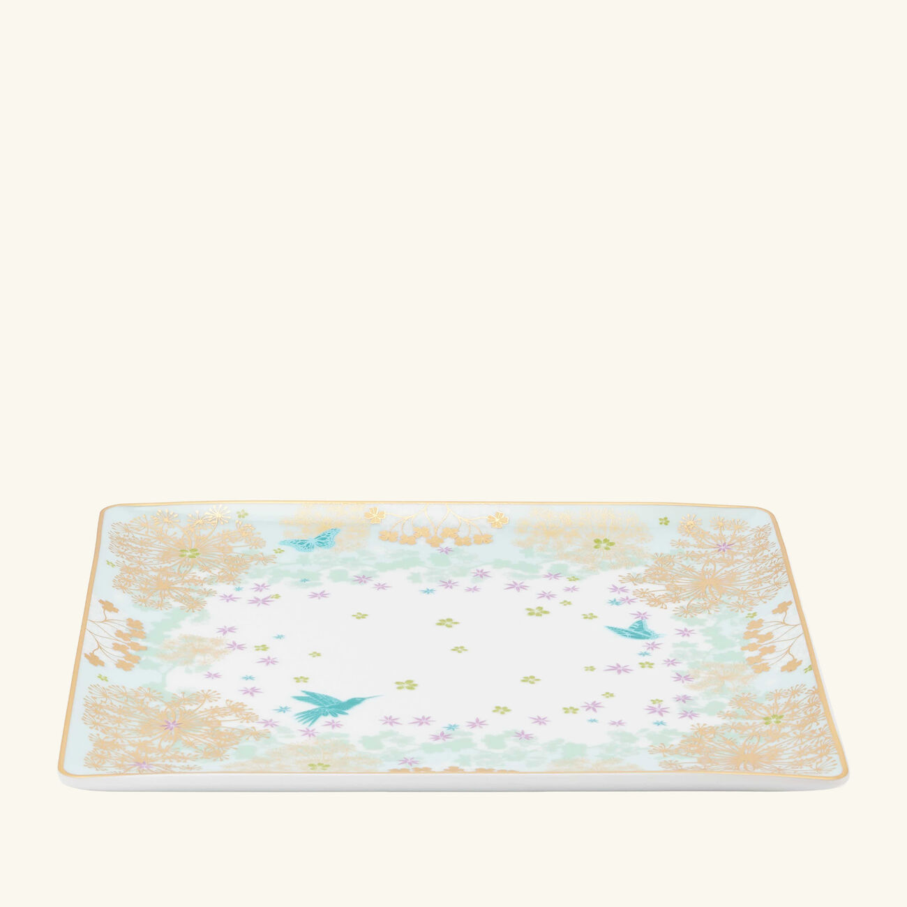 bernardaud feerie michael cailloux serving platter rectangular blue 22cm