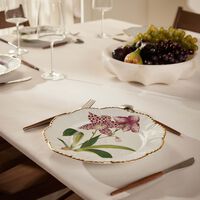 pinto paris histoires d orchidees dinner plate round green 26cm