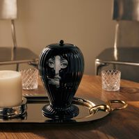 fornasetti serratura rigato vase black