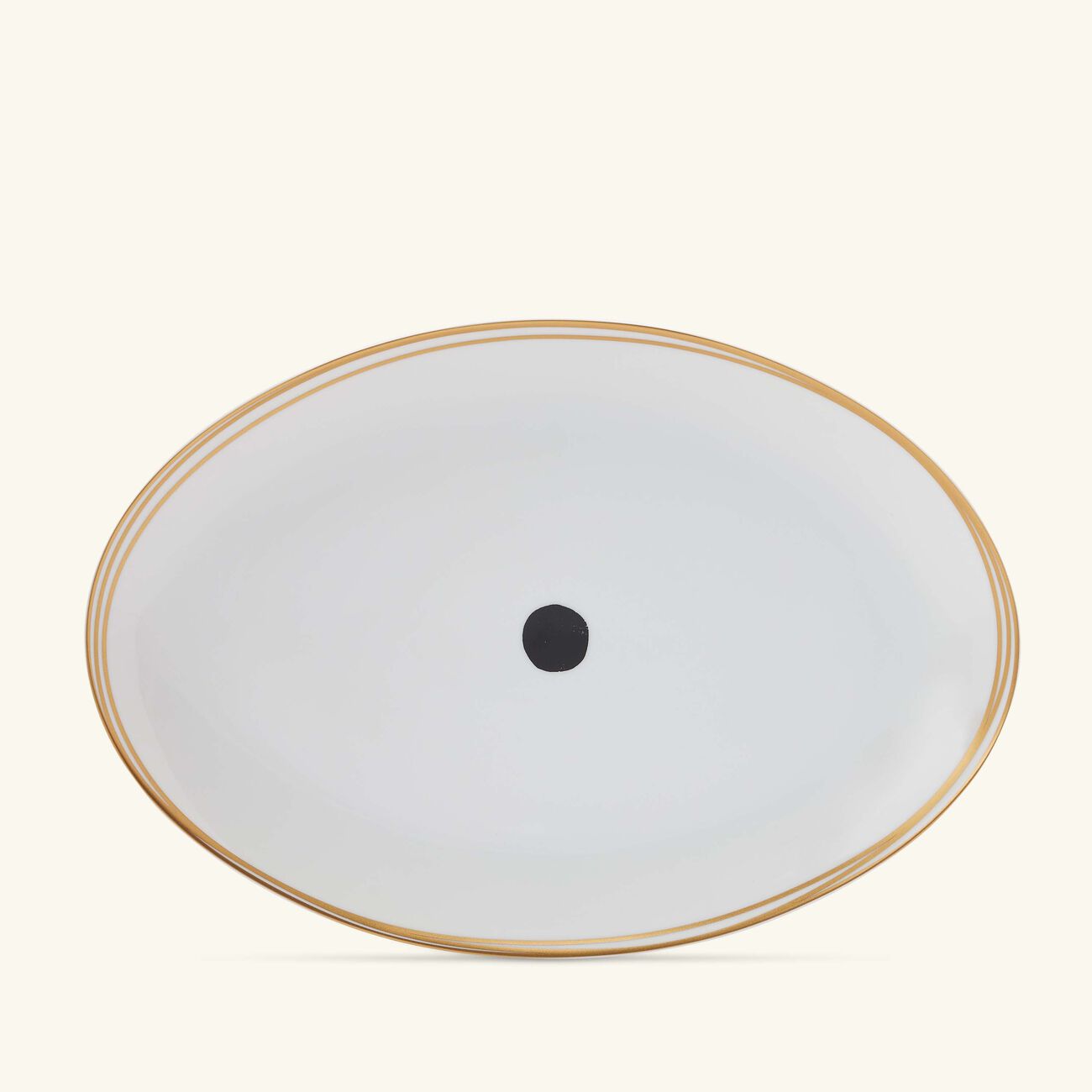 bernardaud aboro serving platter oval white 39cm