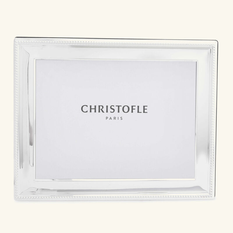 christofle perles picture frame silver plated 18x24cm